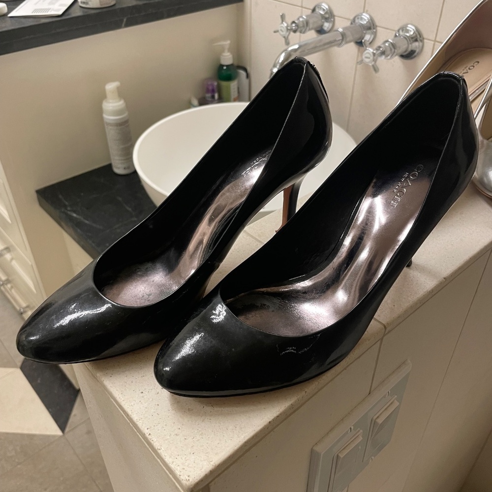 2 pairs sz 8.5 coach heels - Picture 5 of 5